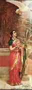 Raja Ravi Varma Swan messenger oil painting reproduction